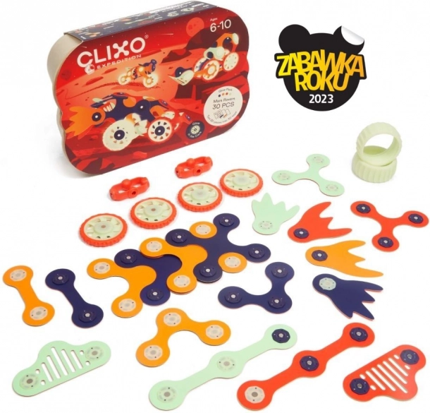 Clixo Mars Rovers - Magnetic Construction Set 30 Pieces