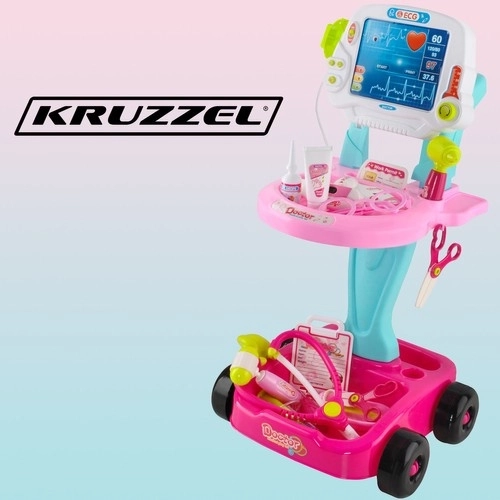 Kleine doktersset - roze karretje