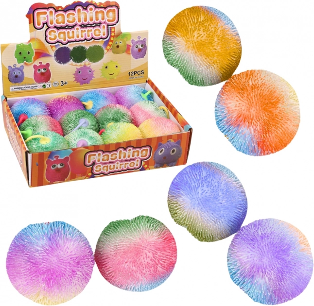 Kleurige antistressbal om te knijpen 9 cm
