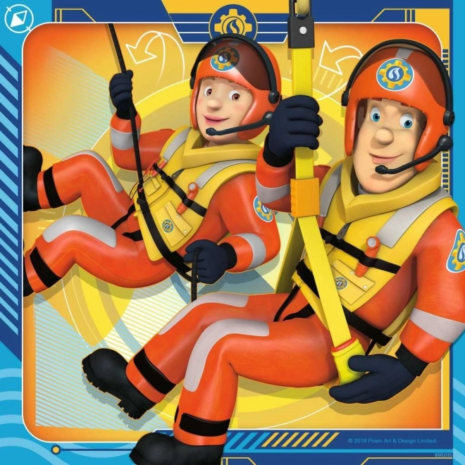 Ravensburger Puzzle Feuerwehrmann Sam bei der Rettung 3x49 Teile