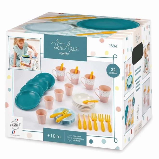Buntes Kunststoff-Picknickgeschirr-Set