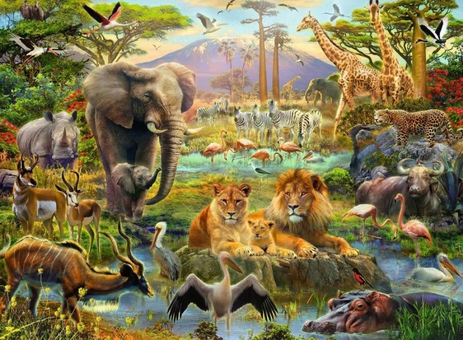 Puzzle Animaux de la savane XXL 200 pièces RAVENSBURGER