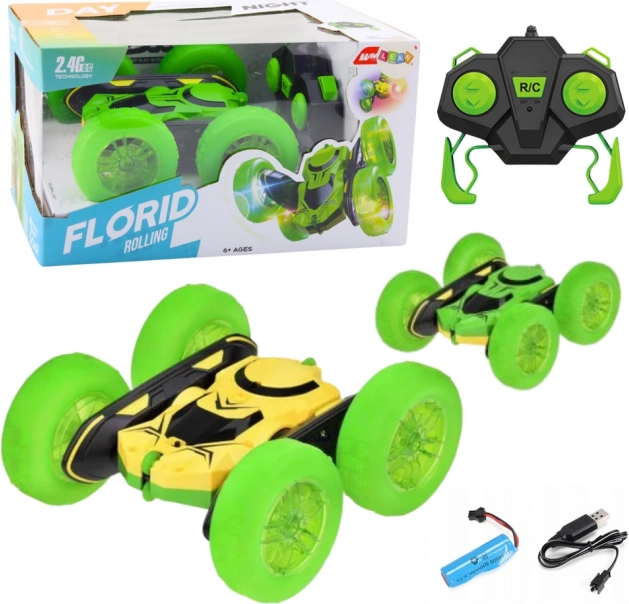 stunt RC auto 360° – groen