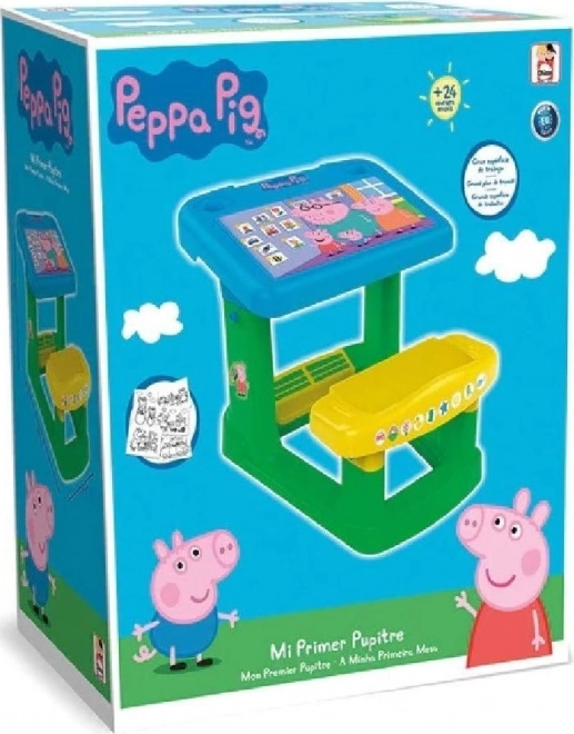 Chicos mijn eerste schoolbankje met Peppa Pig-thema