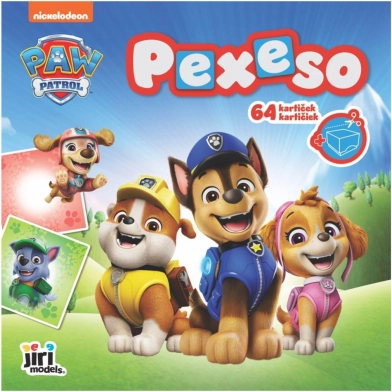 Memory in schrift Paw Patrol 64 kaarten 21,5 × 21,5 cm