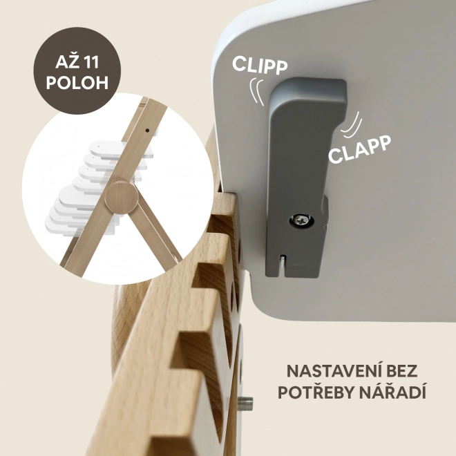 Houten kinderstoel Clipp & Clapp, Zwart
