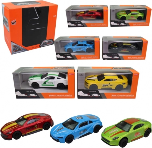 Sportauto in doos voor kinderen