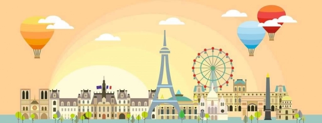 Panoramische puzzel 1000 stukjes – PARIJS van Ravensburger