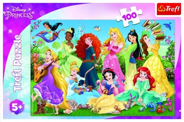 Puzzle Princesses Enchantées/Disney 100 pièces 41x27,5cm dans une boîte 29x19x4cm