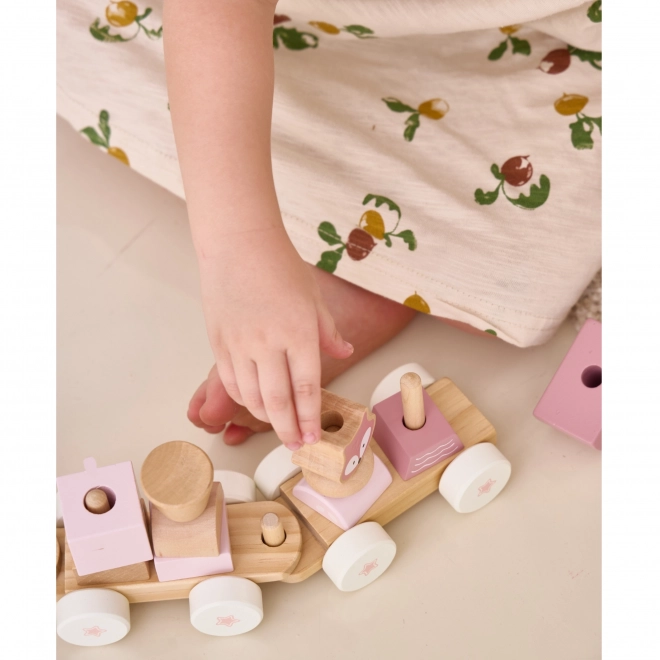 Viga Puzzle Train Set with Blocks