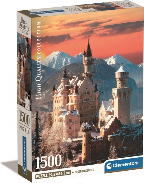 Puzzle 1500 pièces Compact Château de Neuschwanstein