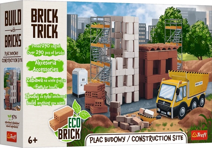 Trefl Brick Trick bouwplaats XL bouwset 290 onderdelen