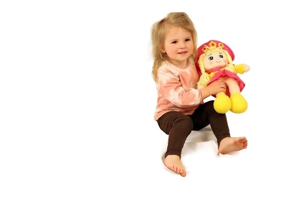 Ragdoll Bloemenmeisje stoffen pop 35cm vanaf 0 maanden