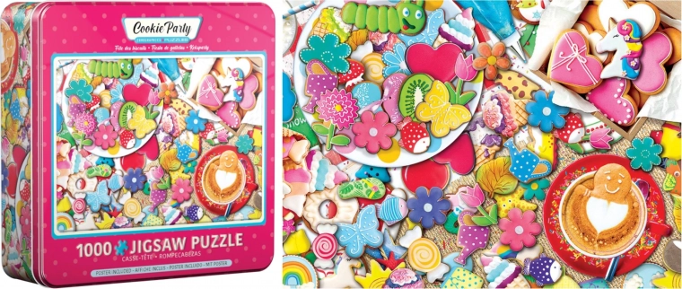 Puzzle en boîte métallique Eurographics Fête des biscuits 1000 pièces