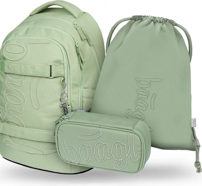 Set voor scholieren BAAGL Skate Max Menthol: rugzak, etui, zak