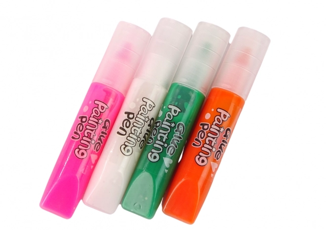 Hangers met glas-in-lood kleuren Fusing Paint 6 stuks.