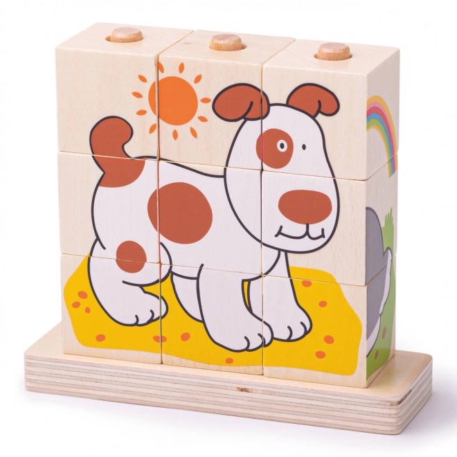 Bigjigs Baby Stapelelementen Dieren
