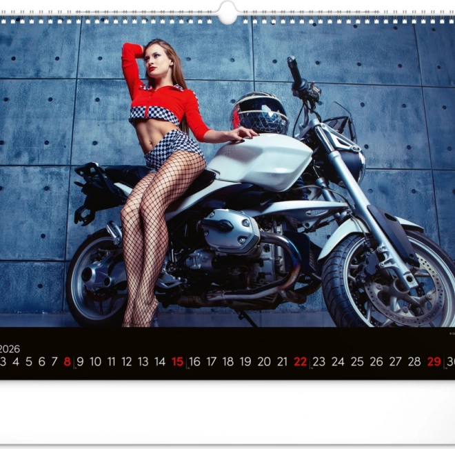Muurkalender Girls & Bikes 2026