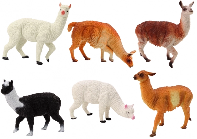Set de Figurines Ferme Alpaga Lama 6 pcs. Mix