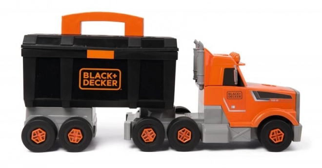 Smoby 3-in-1 Truck with Black+Decker Tools and Crane
