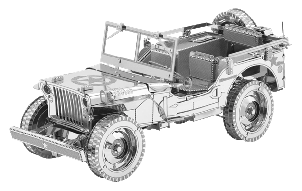 3D metalen puzzel Jeep Willys MB Overland ICONX