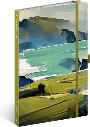 NOTIQUE notebook painting, ruled, 13 × 21 cm
