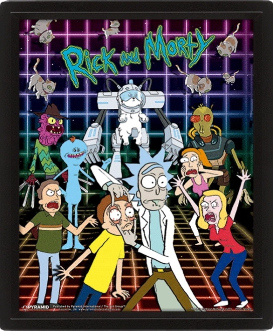 3D Picture Rick and Morty