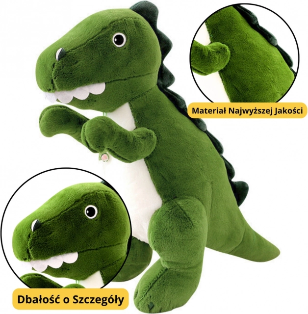 Grünes Plüschspielzeug Dinosaurier 27 cm