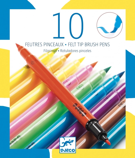 Neon Markers DJECO, set of 10 pcs
