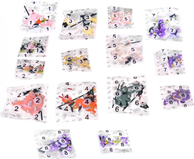 563 pieces for a realistic floral arrangement