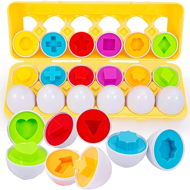 Woopie Montessori Eierpuzzle - Farben und Formen anpassen