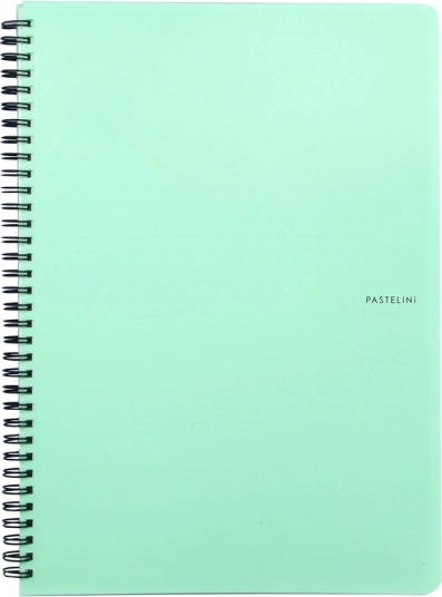 Bloc à anneaux A5 Pastelini, vert, couvertures PP