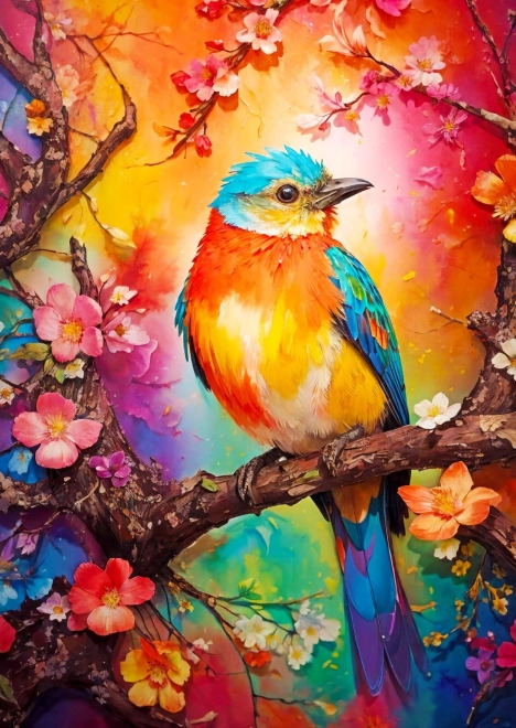 ENJOY puzzel kleurrijk vogeltje 1000 stukjes