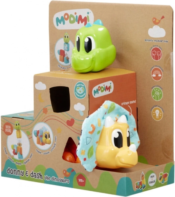 Modimi Sensory Toy Dinosaurs Donny and Dash