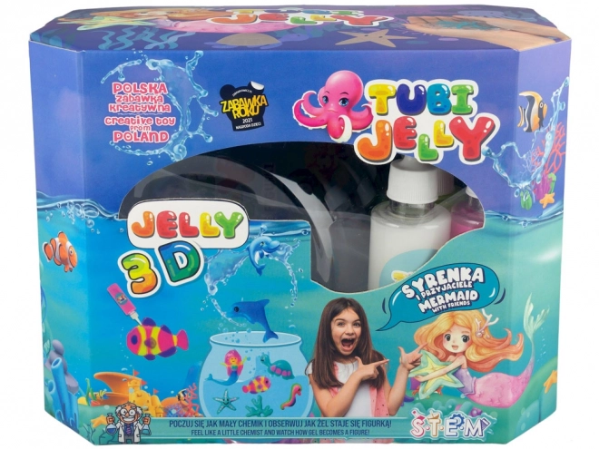 Mermaid Large Aquarium with Tubi Jelly in 8 Colors