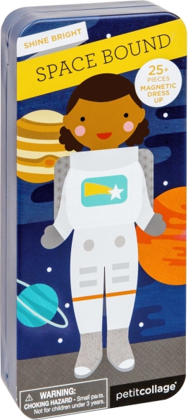 Puzzle magnétique astronaute en boîte métallique