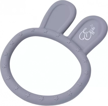 Anneau de dentition en silicone Gray Bunny
