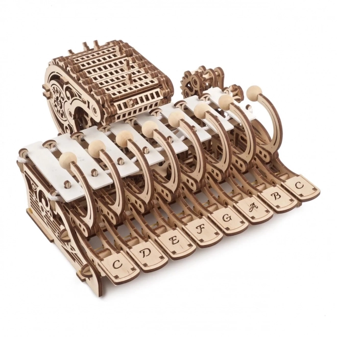 Ugears hölzernes mechanisches Modell Musikinstrument Celesta