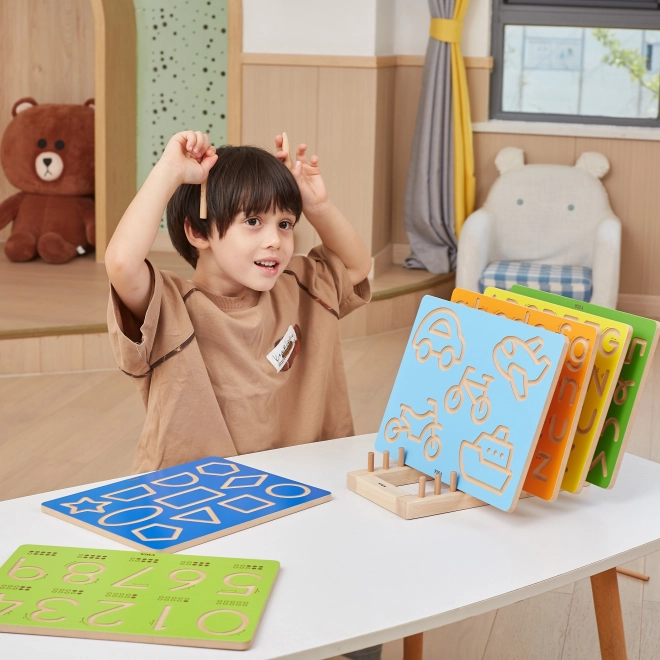 Tablette en bois pour la relaxation des mains