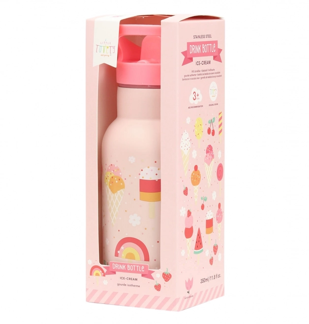 A Little Lovely Company Trinkflasche aus Edelstahl 500 ml – Eiscreme
