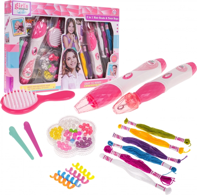 Set voor vlechten en haarversiering voor kinderen