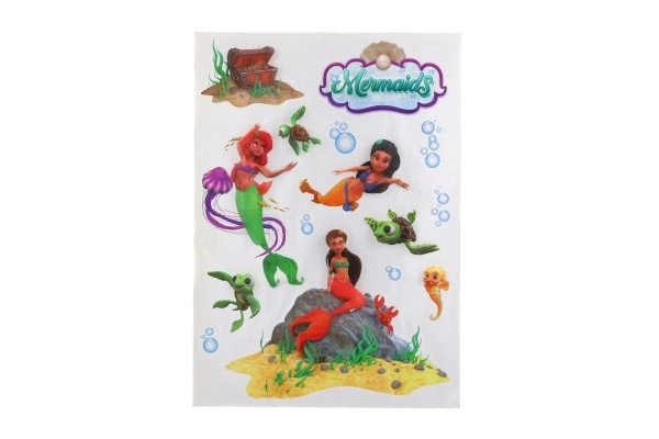 Muurstickers Zeemeermin XXL 3D