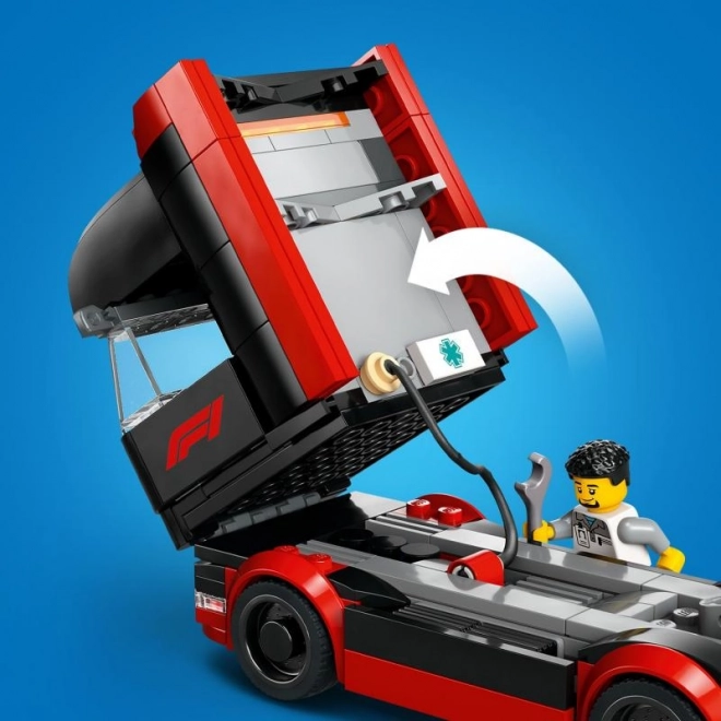 LEGO City F1-LKW mit Rennfahrzeugen