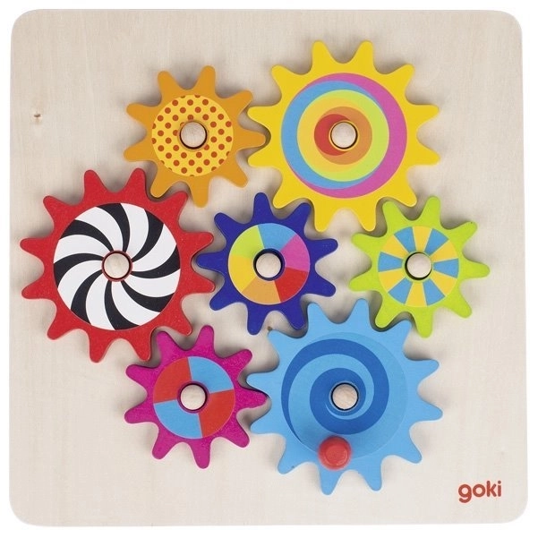 Wooden Game with Gears Goki