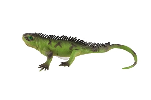 Dierfiguur hagedis met zuignap rubber 22cm
