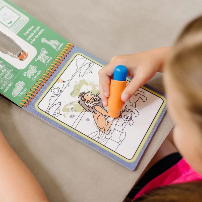 Safari Wasserfarben WaterWow Malbuch für Kinder