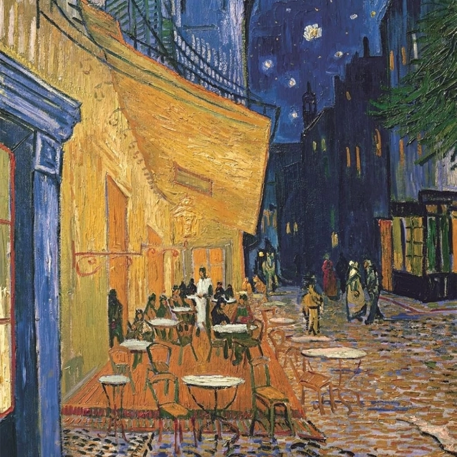 Puzzle Clementoni Museum Collection: Terras van café bij nacht 1000 stukjes