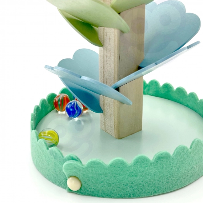Circuit à billes en bois Arc-en-ciel Montessori WOOPIE GREEN