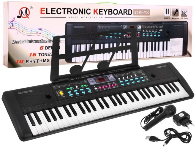 Keyboard voor kinderen met microfoon en lessenaar