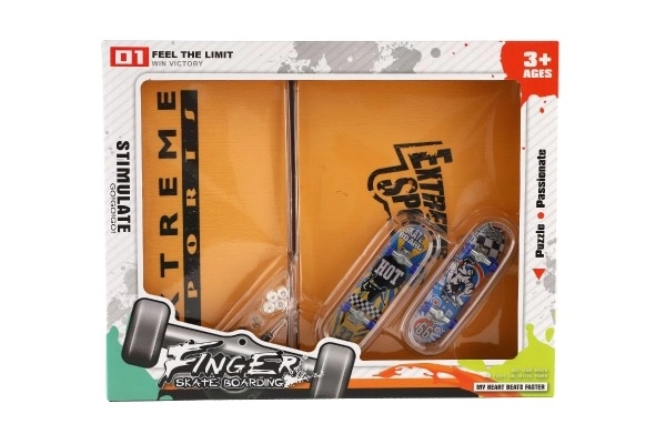 Vingertje schroefbare skateboards met ramp